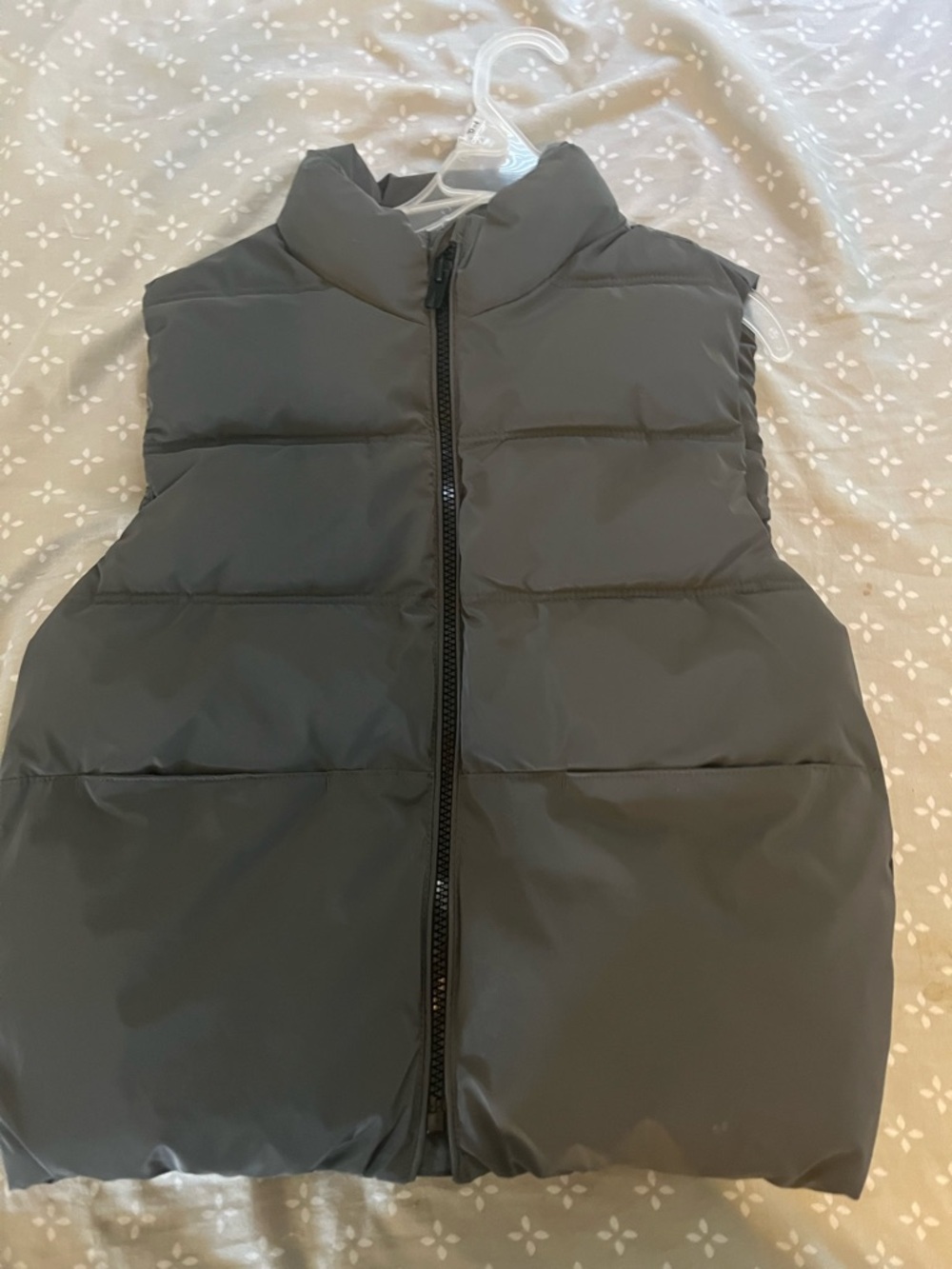 Zara Kids Charcoal Puffer Vest